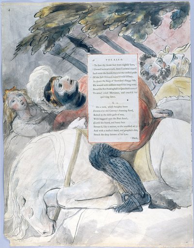 Le poesie di Thomas Gray, Design 56, Il bardo 04 da William Blake